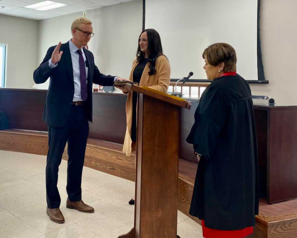 Swearing In Ceremony for Frank Wood Chief Assistant District Attorney